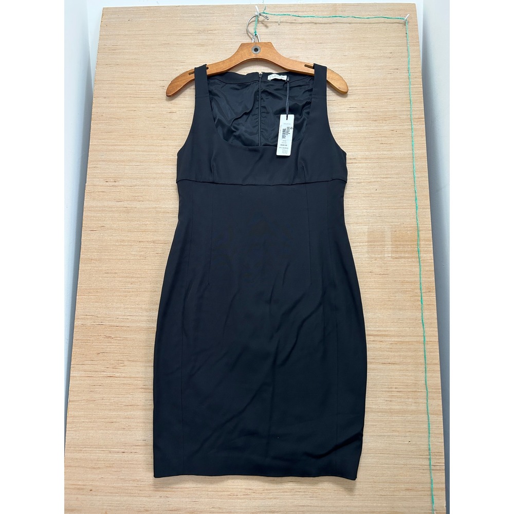 Versace Collection Black Sleeveless Square Neck Sheath Dress G34653 Size 46‎ NEW